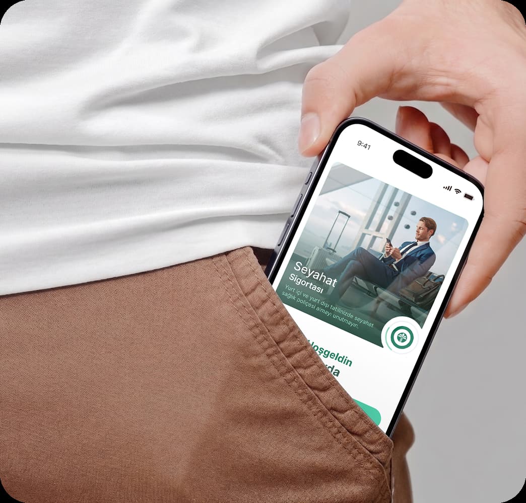 Neova Sigorta seyahat sigortası mobil ekran cep görseli