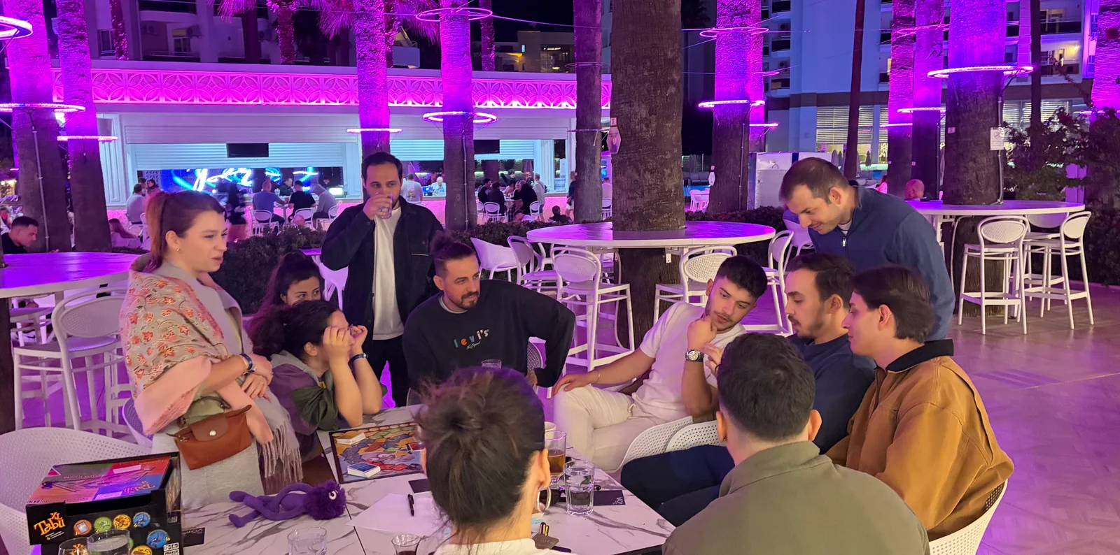 The team playing board games at PowerBreak’25